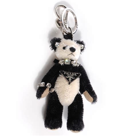 prada bear keyring|Prada keychain sale.